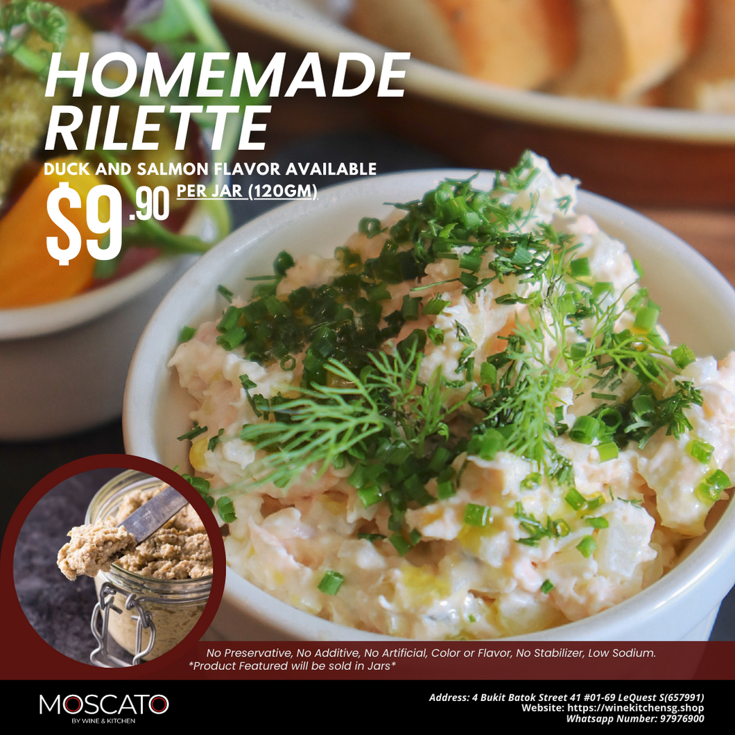 MOSCATO House Made Salmon Rillette 120g/Jar