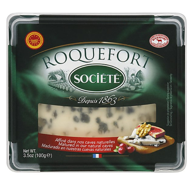 Societe Roquefort Cheese Slice - 100 gm